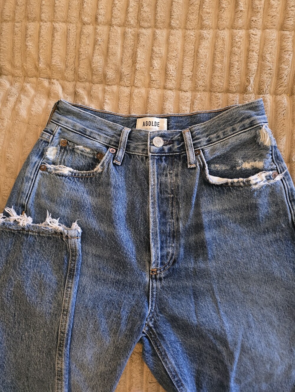 AGOLDE Riley High Rise Straight Crop Women's Jeans